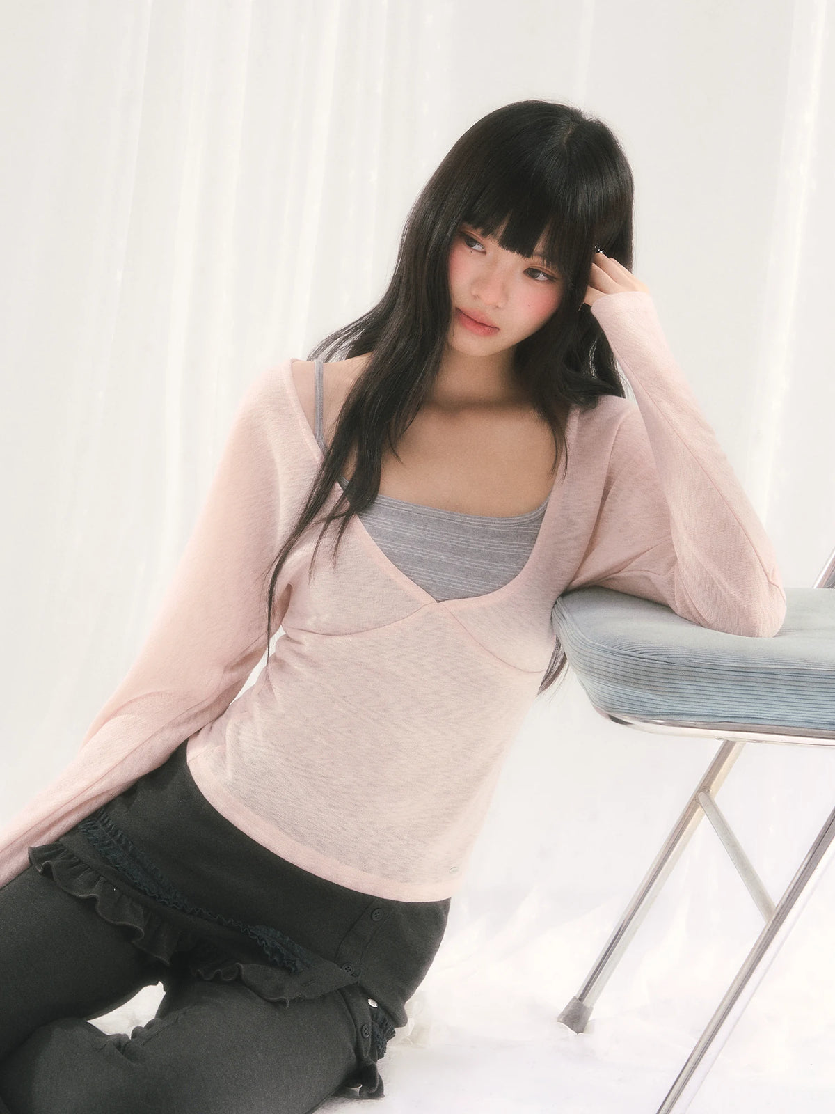 V-Neck Lightweight Sun Protection Top & Pants Set