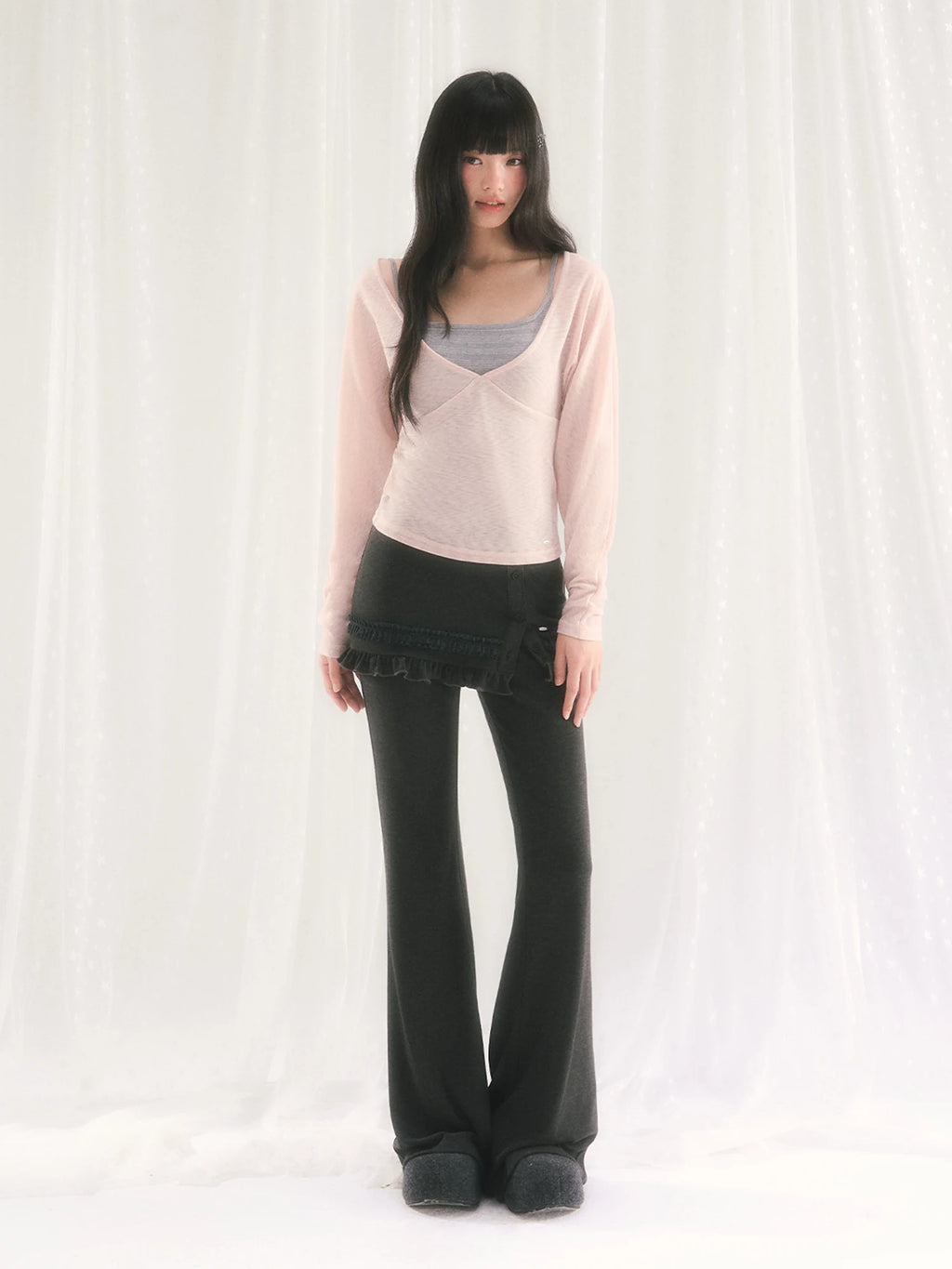 V-Neck Lightweight Sun Protection Top & Pants Set