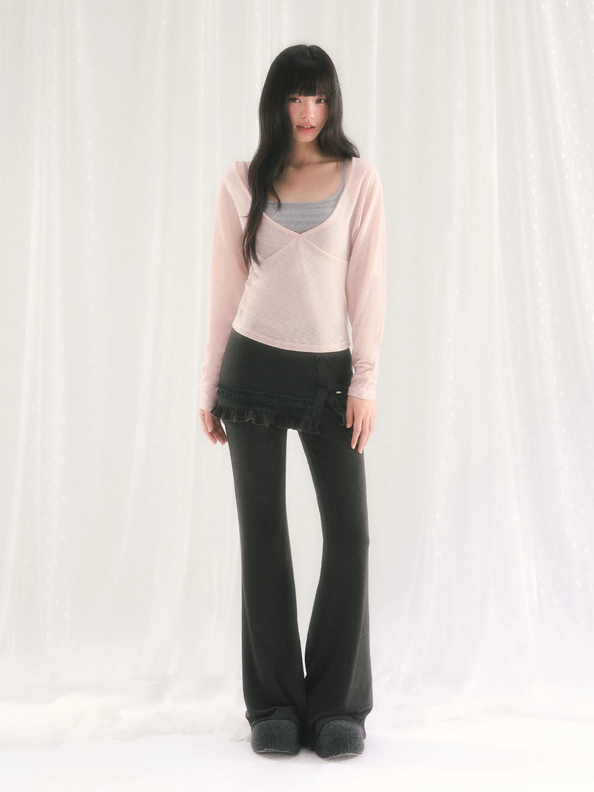 V-Neck Lightweight Sun Protection Top & Pants Set