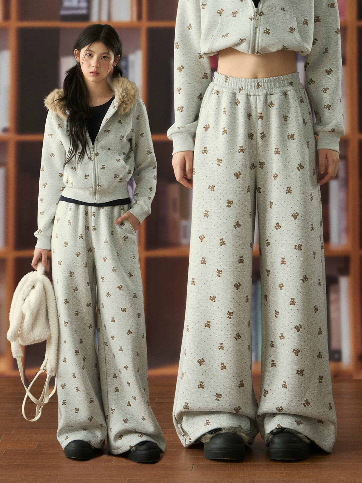 Polka Dot Bear Casual Sweatpants