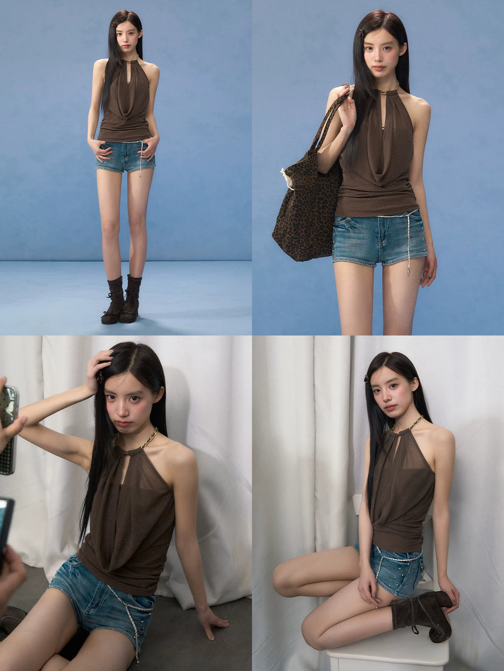Mesh Halter Tank Top