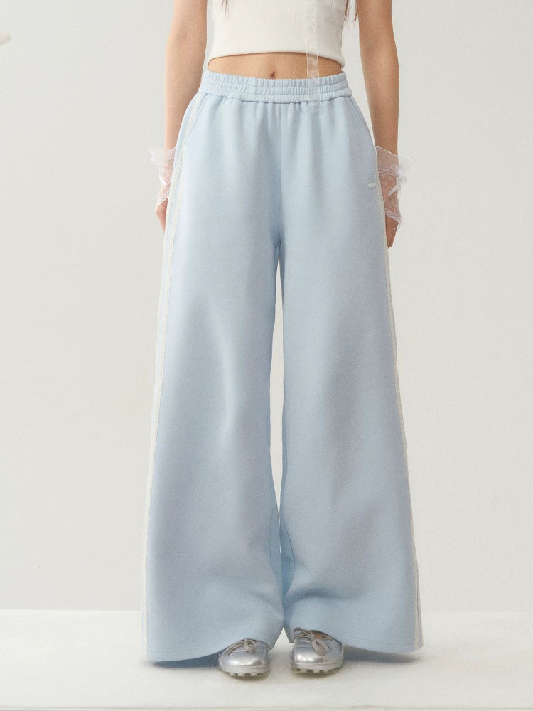 High-Waisted Wide-Leg Sweatpants