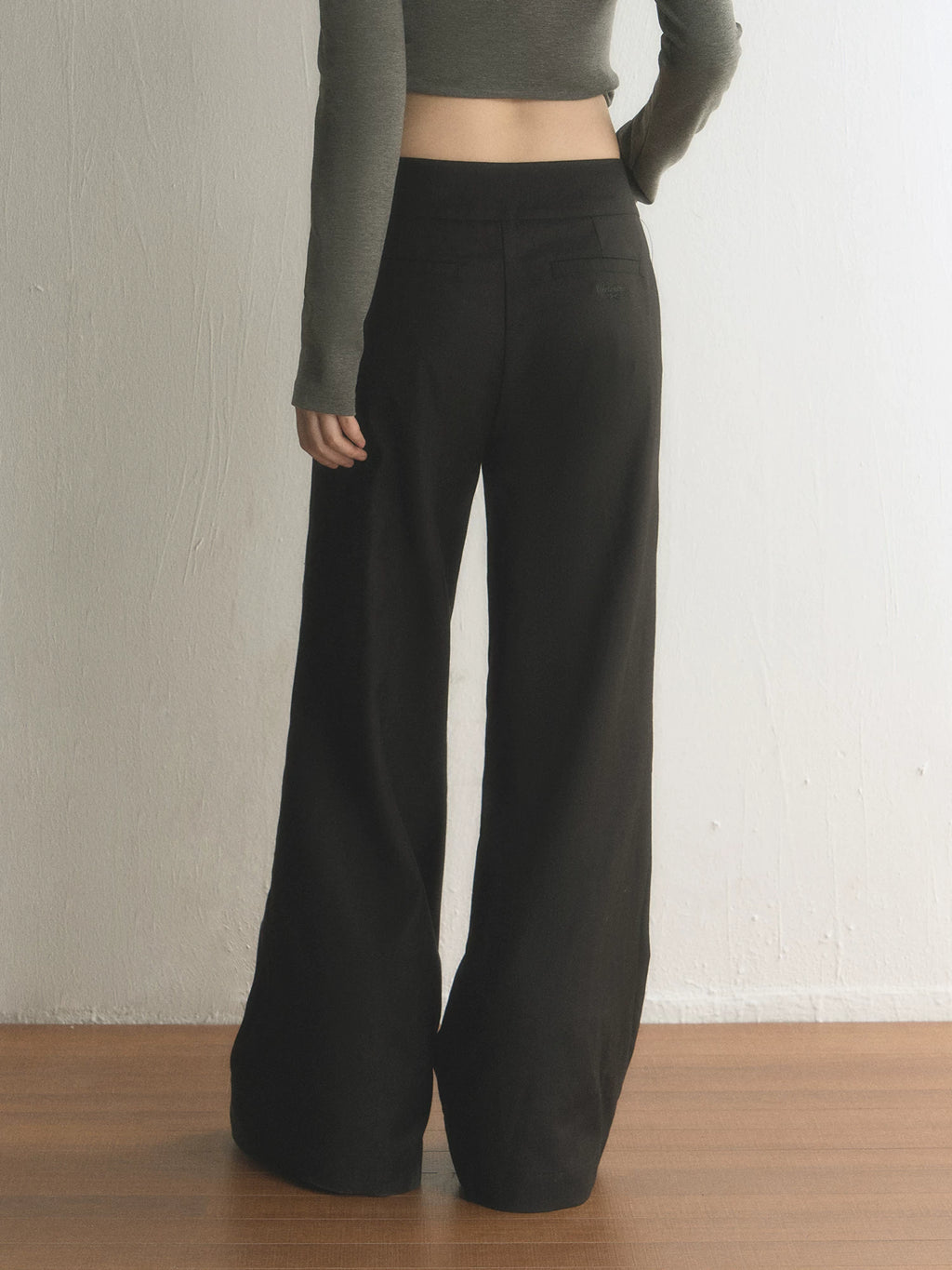 Retro High-Waisted Multi-Button Flared Pants
