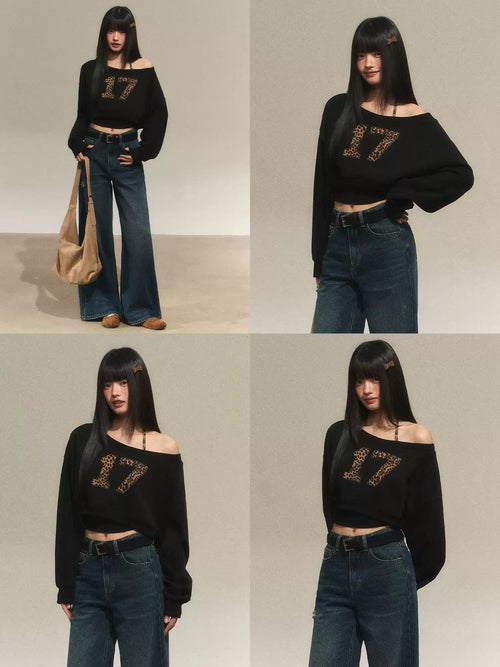 17 Leopard camisole and cropped sweatshirt set