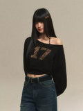 17 Leopard camisole and cropped sweatshirt set