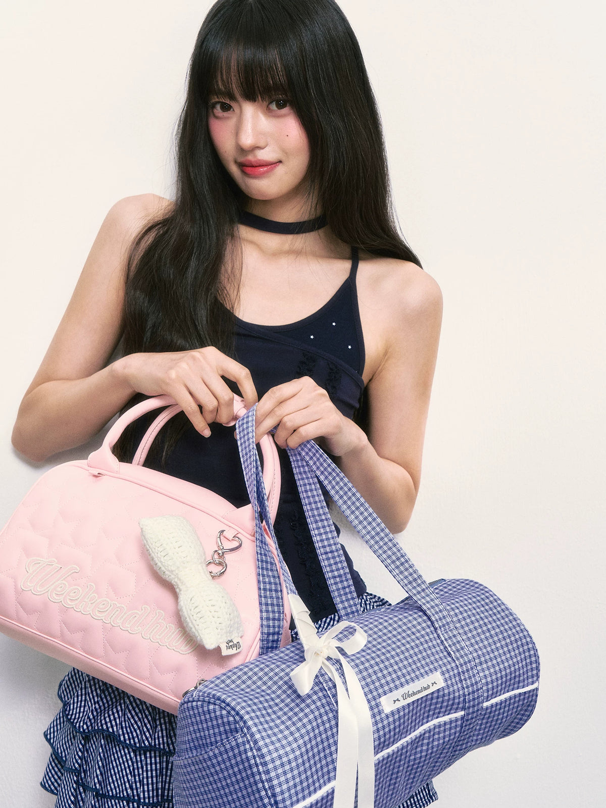 Sweet Pink Bow Pendant Handbag