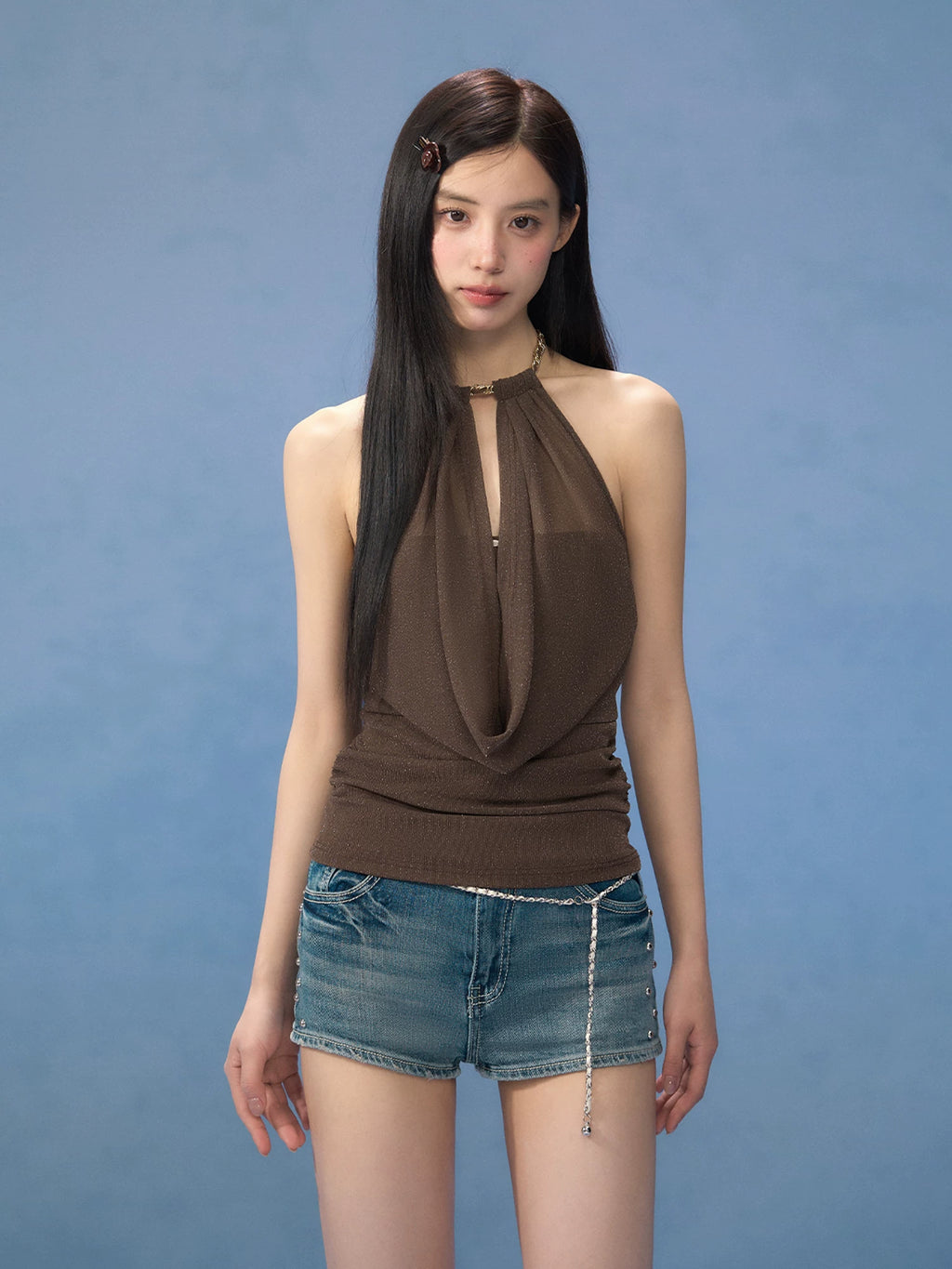 Mesh Halter Tank Top