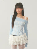 Layered Asymmetrical One-Shoulder Top