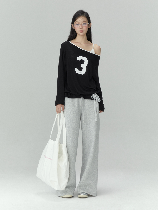 Sheer Off-the-Shoulder Blouse "3"