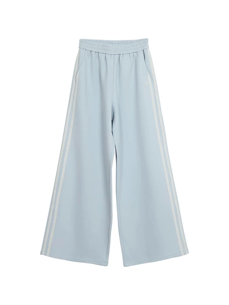 High-Waisted Wide-Leg Sweatpants
