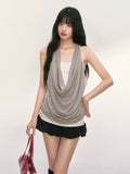 Leopard Patchwork Sleeveless Camisole Top