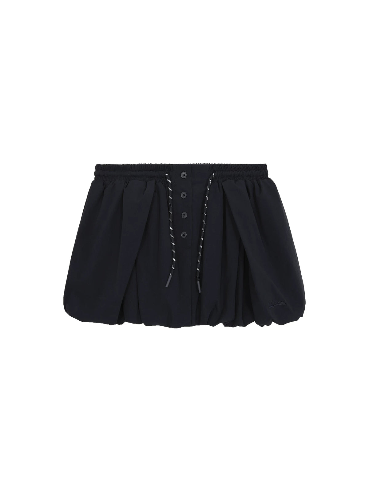High-Waisted Lace-Up Floral A-Line Skirt