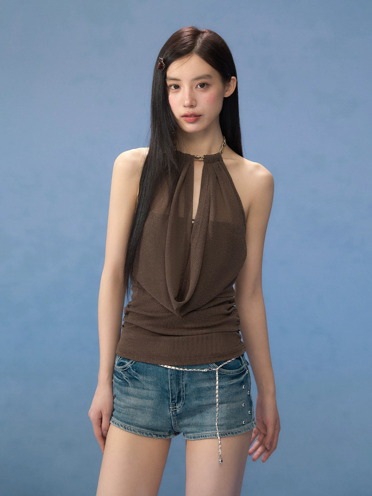 Mesh Halter Tank Top
