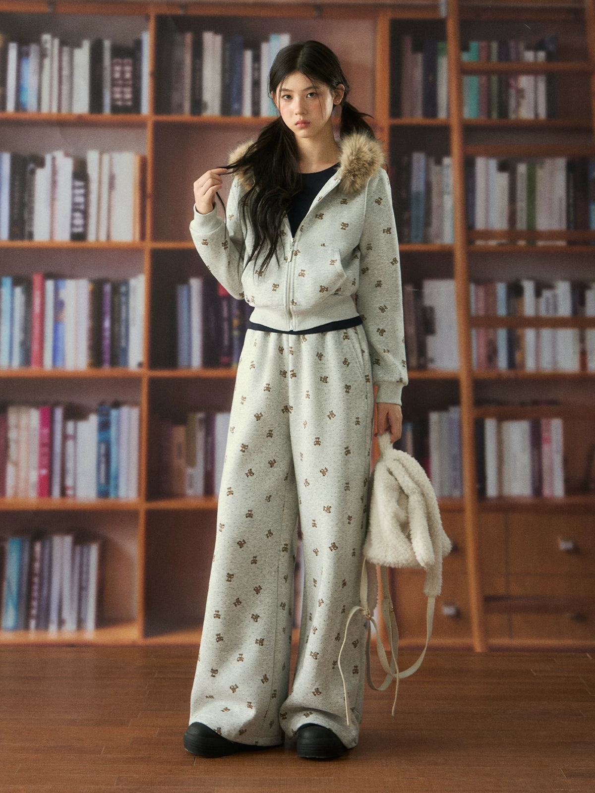 Polka Dot Bear Casual Sweatpants