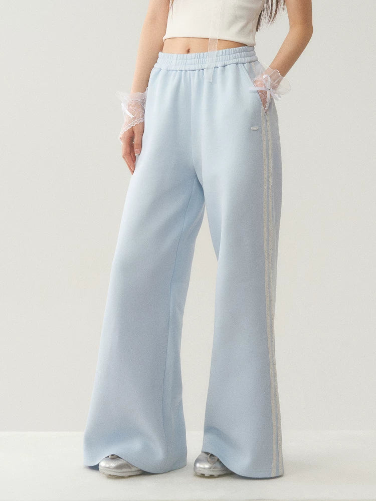 High-Waisted Wide-Leg Sweatpants