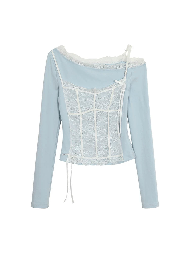 Layered Asymmetrical One-Shoulder Top