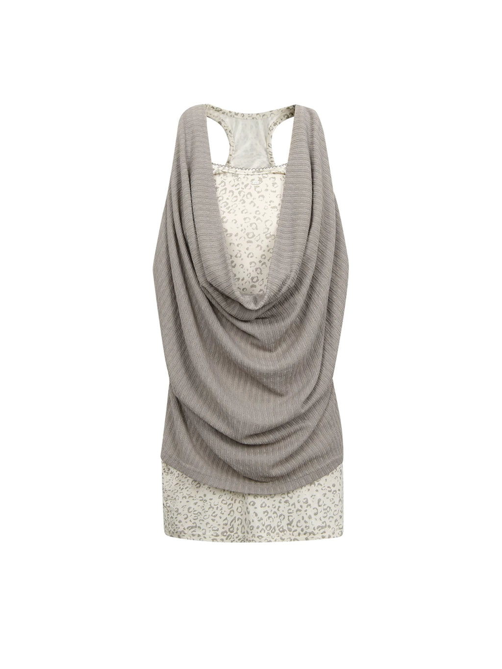Leopard Patchwork Sleeveless Camisole Top